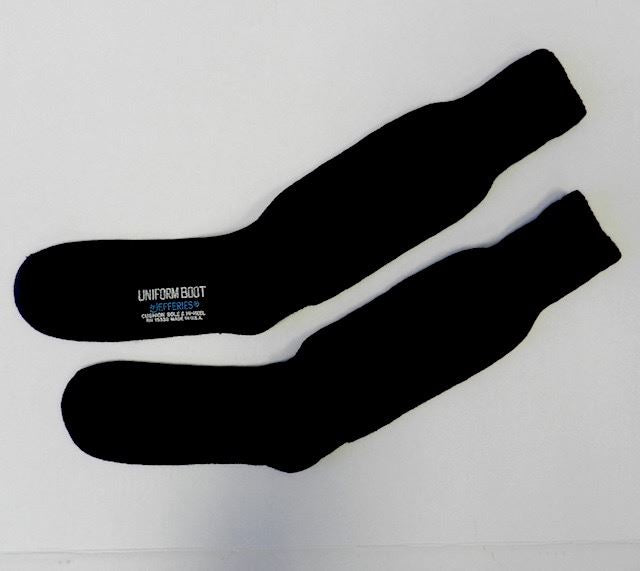 Black Cotton Boot Sock (Large 12 Pack)