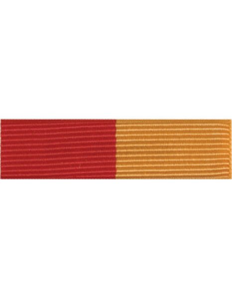 Red Millitary Ribbon Mil-Bar Ribbon Red-Gold