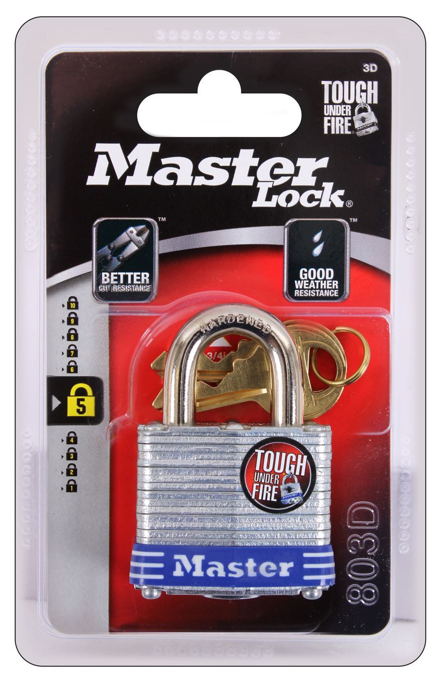 MasterLock Cylinder Tumbler Lock, (5 Per Pack)