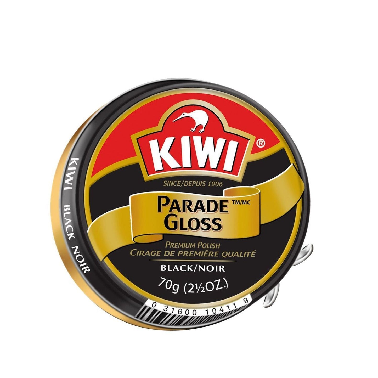 Kiwi Black Parade Gloss 2 1/2 oz. Shoe Polish, (5 Per Pack)