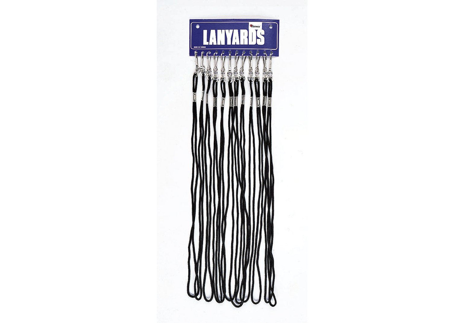 Whistle Lanyards - Black (12pcs per bag)