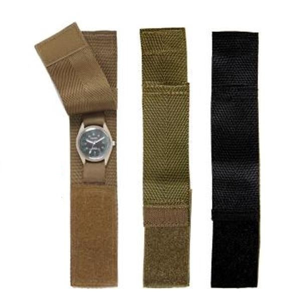 Commando Nylon Watchband - Black, (5 Per Pack)