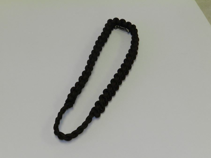 Shoulder Cord - Brown Box Braid w/Pin