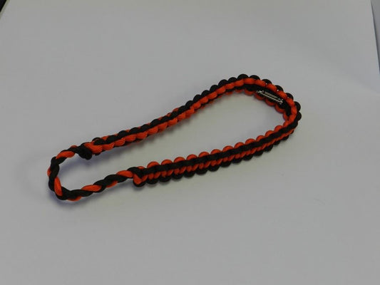 Shoulder Cord -  Brown/Orange Box Braid w/ Pin