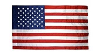 Indoor Parade Flag, US, Nylon, No Fringe 3x5