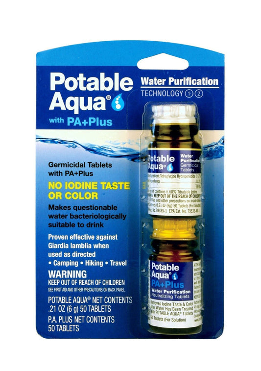 Tactical Potable Aqua P.A. Plus 2 Step Water Treatment (5 per pack)