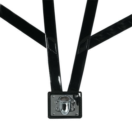 Double Harness, Honor Guard, Flag Carrier,  Black Clarino Harness, Nickel Cup & Plate