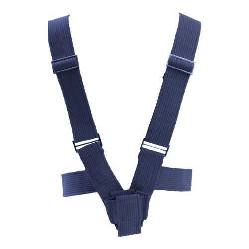 Flag Carrier, Double Strap, Navy Blue Web Harness, Cloth Cup