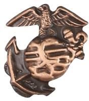 Ribbon Device - Marine Corps JROTC Emblem, Bronze