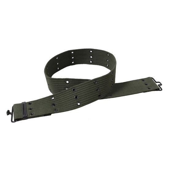 Military Style Canvas Pistol Belt - Olive Drab (5 per pack)