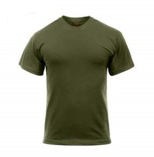Solid Olive Drab Poly/Cotton Military T-Shirt - 2XL (5 Per Pack)