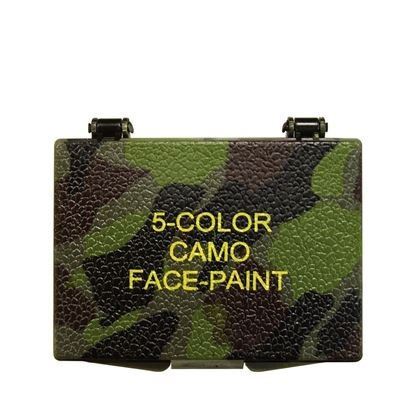 Tactical 5 Color Camo Face Paint - Square Compact