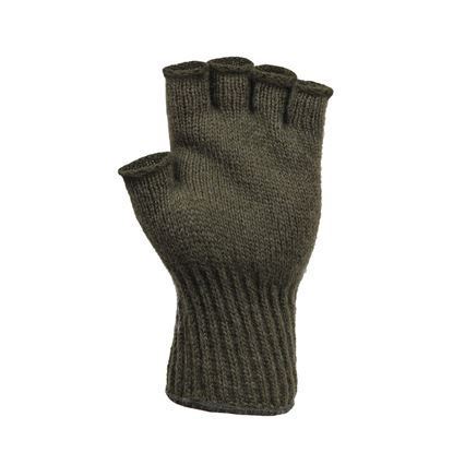 Tactical Fingerless Wool Gloves Color : Olive Drab (5 per pack)