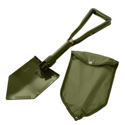 Tactical Deluxe Tri-Fold Shovel w/ Cover (5 per pack)