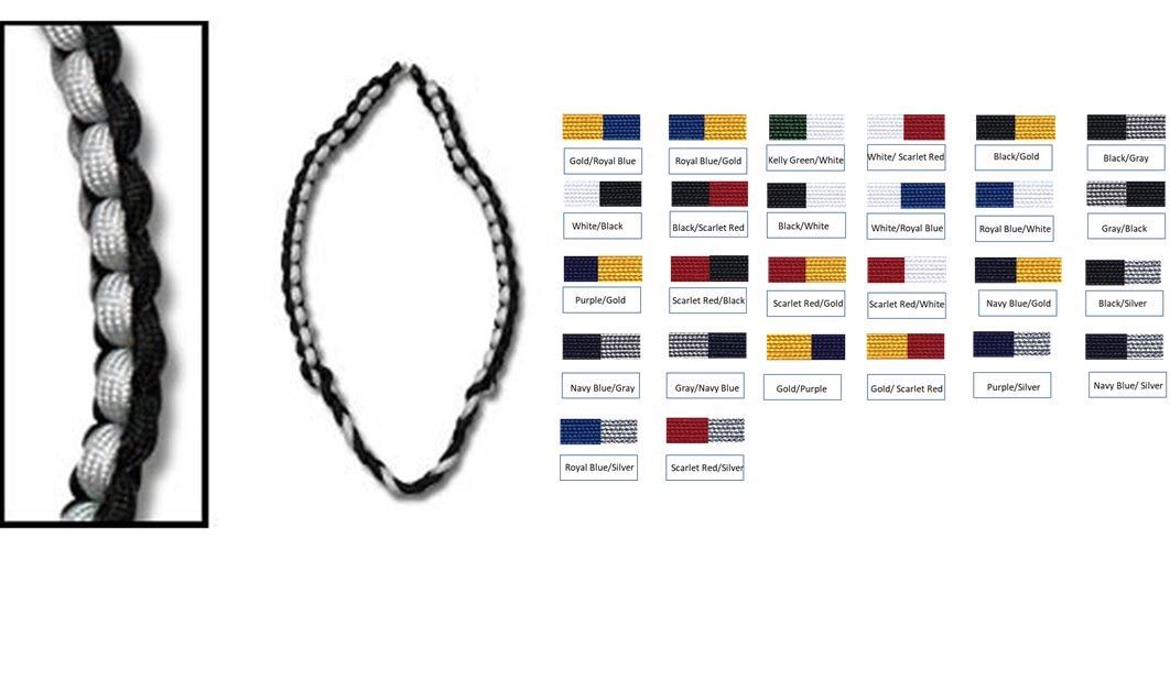 2  Metallic Color Epaulet Hook & Eye Closure