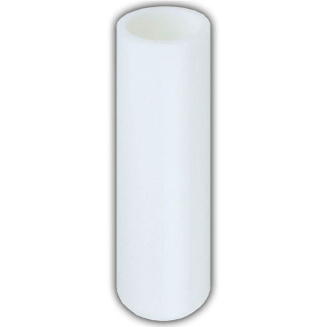 White Floor Stand Sleeve Adapter for 1-1/8" Flag Pole,  2" Length,  Floor Stand Opening 1-1/4"