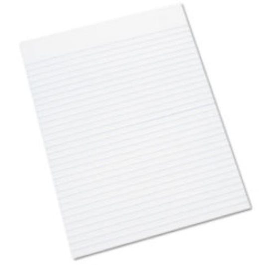 WRITING PAD, RULED, 8 1/2 X 11, WHITE, 100 SHEETS, DOZEN (5 Doz. per pack)