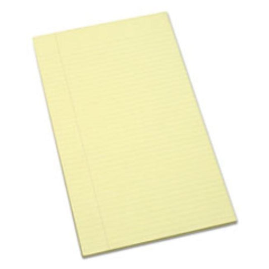 WRITING PAD, RULED, 8 1/2 X 13 1/4, CANARY, 100 SHEETS  (5 Doz. per pack)