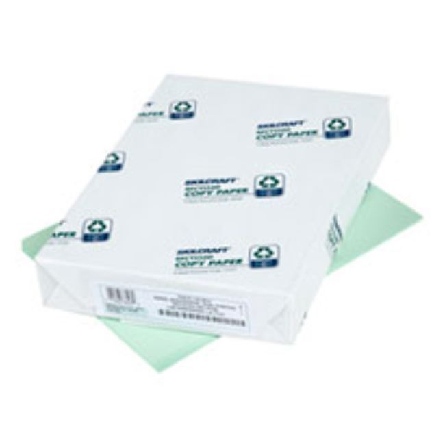 COPY PAPER, 8-1/2 X 11, 20LB, GREEN, 5000ct SHEETS/BOX (1 per pack)