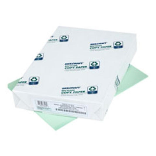 COPY PAPER, 8-1/2 X 11, 20LB, GREEN, 5000ct SHEETS/BOX (1 per pack)