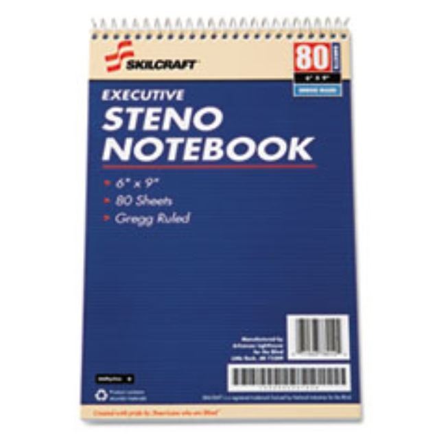 EXECUTIVE STENO NOTEBOOK, 6 X 9, WE, 80 SHEETS, 12ct Box (5 boxes per pack)