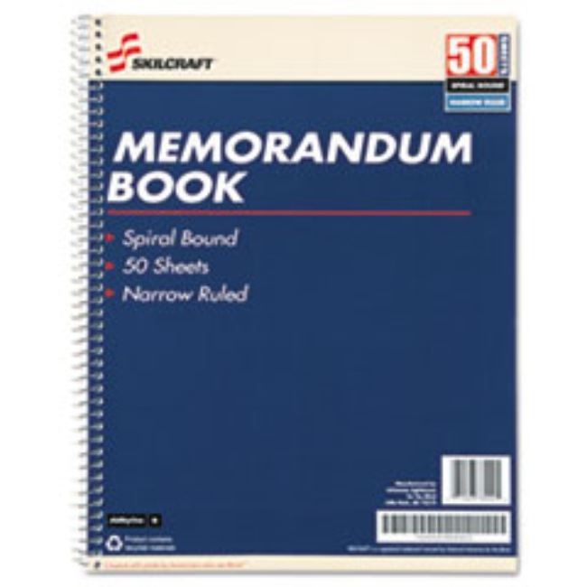 MEMO BOOK, RULED, 11 X 8 1/2, WHITE, 50 SHEETS, 12 PADS/PACK.  (5 per pack)