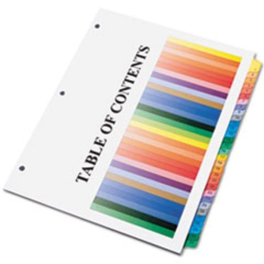 ONE-STEP INDEX SHEETS, 31 TAB, 1-31, LETTER, ASSORTED (10 SETS PER PACK)
