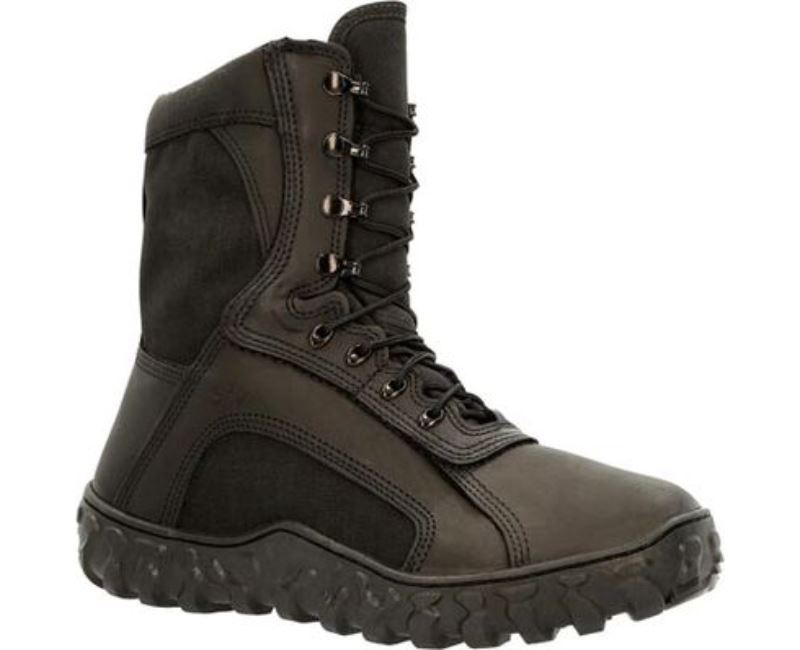 ROCKY BLACK S2V 400G INSULATED TACTICAL MILITARY BOOT, BLACK