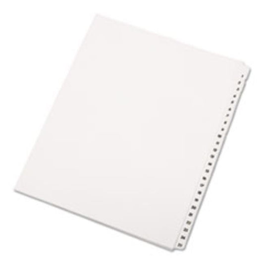 TABLE OF CONTENTS INDEX, 1-25, LEGAL, WHITE (15 SETS PER PACK)