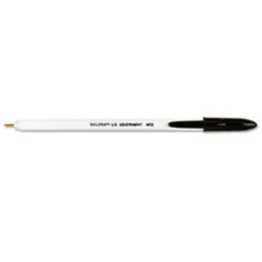 BALLPOINT STICK PEN, BLACK INK, MEDIUM, DOZEN (10 Doz. per pack)