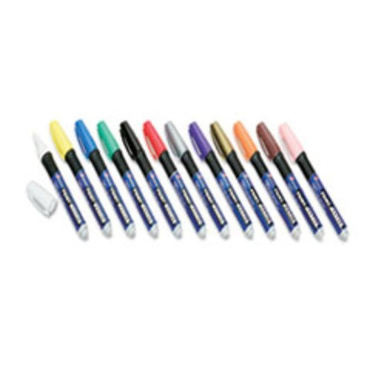 PAINT MARKER, MEDIUM POINT, RUBBER GRIP, ASSORTED, 12ct. SET (5 Sets per pack)