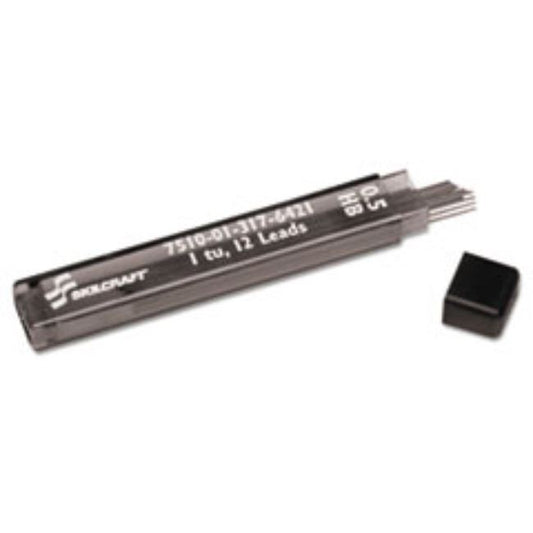 LEAD REFILL, MECHANICAL PENCIL, .5 MM, 2 HB, BLACK.  40 per pack)