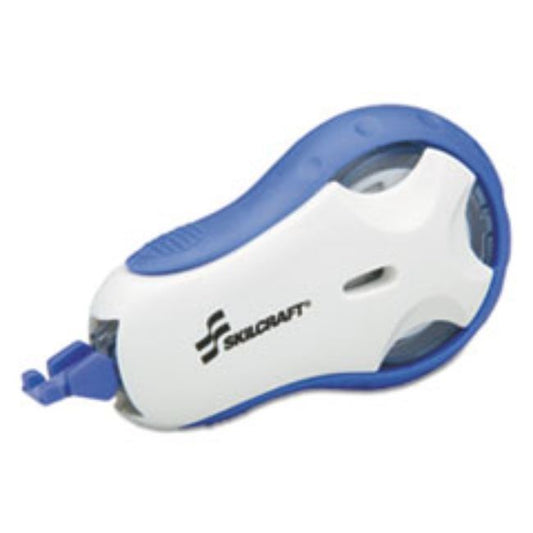 CORRECTION TAPE, REFILLABLE APPLICATOR, BLUE.  (5 per pack)