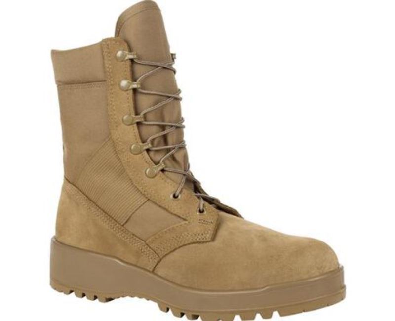 ROCKY ENTRY LEVEL HOT WEATHER MILITARY BOOT, COYOTE BROWN