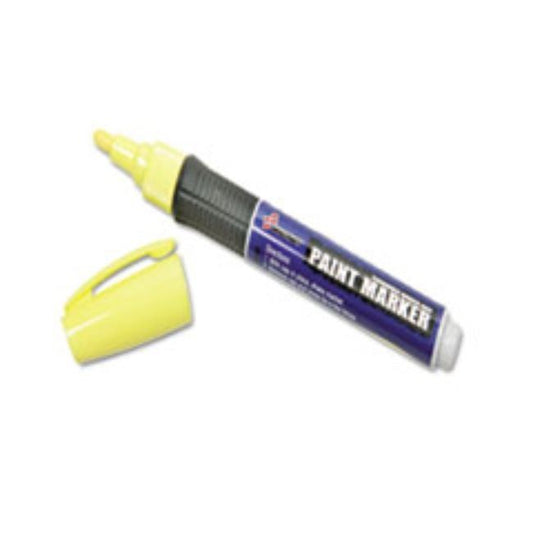 PAINT MARKER, MEDIUM POINT, RUBBER GRIP, YELLOW, 6CT/BX (5 BOXES PER PACK)