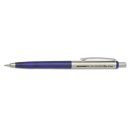 STAINLESS ELITE MECHANICAL PENCIL, 0.7 MM, BLUE, 3CT/BX, (5 BOXES PER PACK)