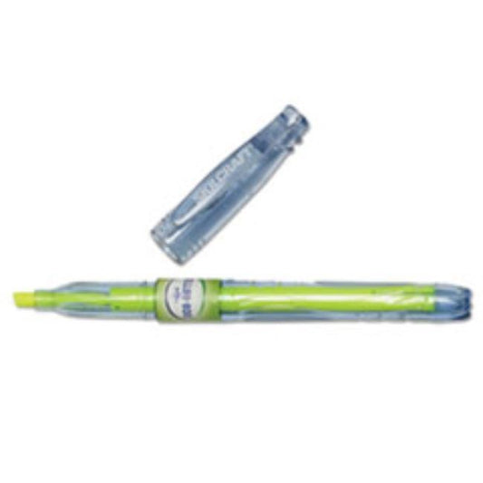 ECO-BOTTLE RECYCLED HIGHLIGHTER, CHISEL, YELLOW, (5 DOZEN PER PACK)