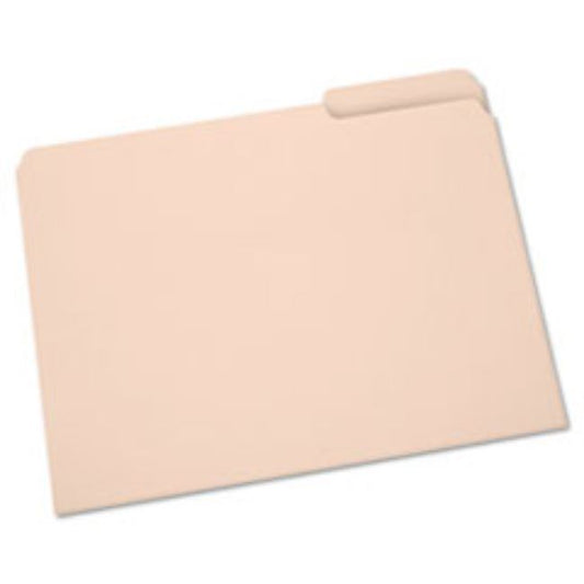 LIGHT-DUTY FILE FOLDER, 1/3 CUT, LETTER, MANILA, 100ct/BOX (5 boxes per pack)