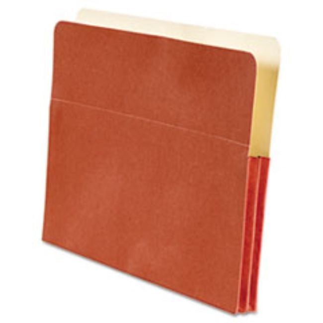 ACCORDION-STYLE FILE JACKET WITH 1 3/4" EXPANSION, LETTER, RED (10 per pack)