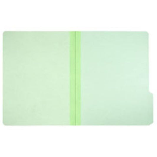 PRESSBOARD FILE FOLDER, 1/3 CUT, LETTER, LIGHT GREEN, 100/BOX.   (1 per pack)