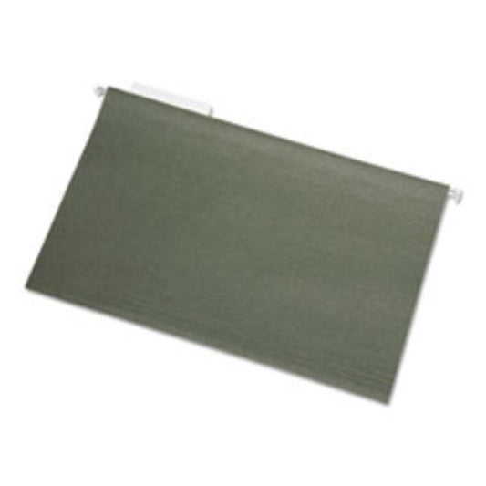 HANGING FILE FOLDER, LEGAL, 1/3 TAB CUT, GREEN, 25/BOX.  (5 per pack)