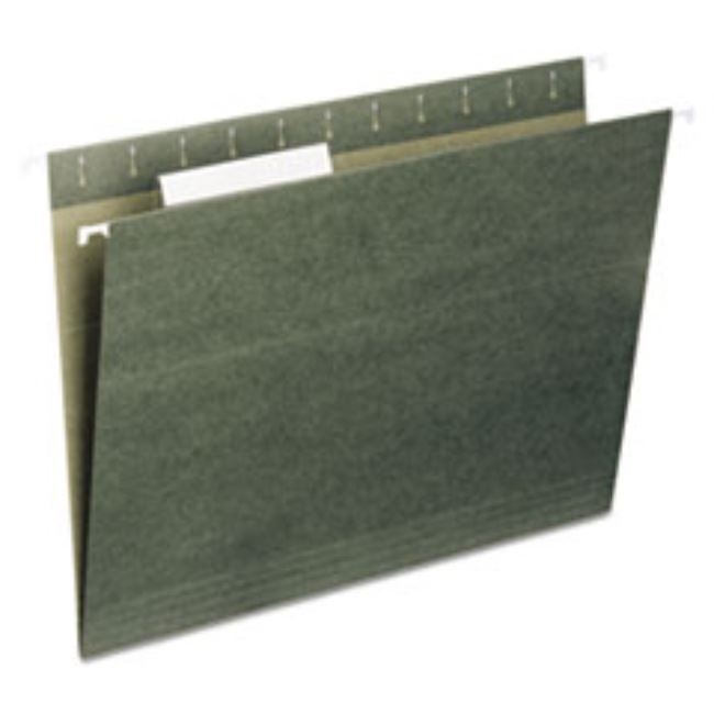 HANGING FILE FOLDER, LETTER SIZE, 1/5 CUT TOP TABS, GREEN (5 boxes per pack)