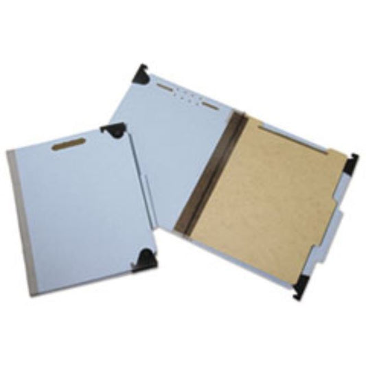 HANGING FILE FOLDER, LETTER, 4 SEC, 2/5 CUT TOP TAB, BLUE, 10CT/ BOX