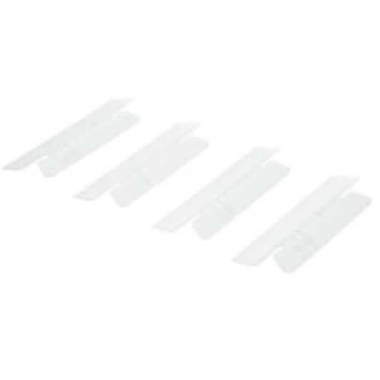 HANGING FILE FOLDERS TABS, CLR PLASTIC, 1/3 TAB CUT, 25CT/BAG (25 BAGS PER PACK)