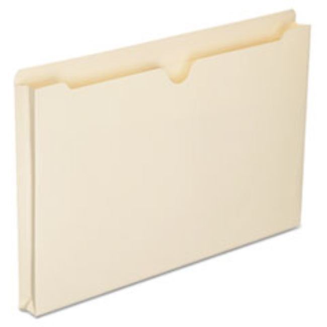MANILA FILE JACKET, LEGAL, 8 1/2 X 14, 1" EXP. 50CT/BOX, (5 BOXES PER PACK)