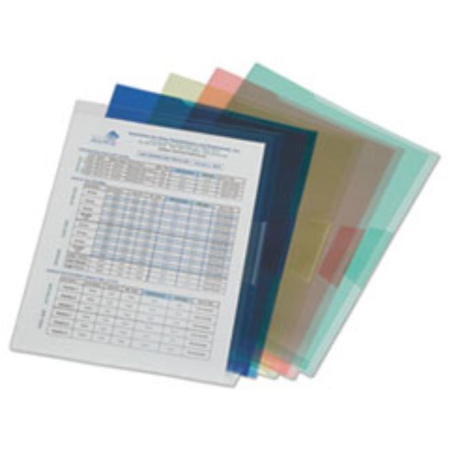 Green Poly File Jacket POLY PROJECT TRANSLUCENT FILE JACKET,11.75X9.25,ASST, 5CT-SET (10 SETS ...