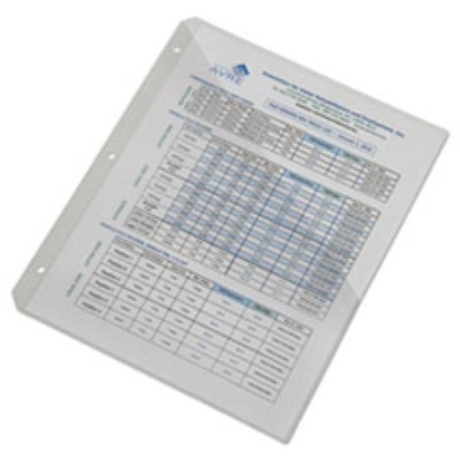THREE-RING SLASH-STYLE FILE JACKET, 11.25X9.25 CLEAR, 5CT/SET (10 SETS PER PACK)