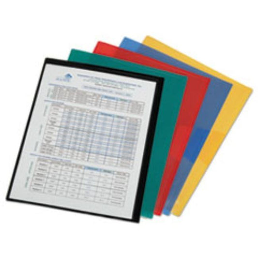 POLY PROJECT FILE JACKET, 11.75 X 9.25, ASSORTED, 5CT/BX, (10 BOXES PER PACK)