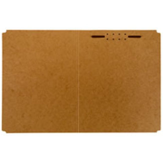 PAPERBOARD FLDR, FASTENER, STRAIGHT CUT, LTR, BROWN, 100CT/BOX