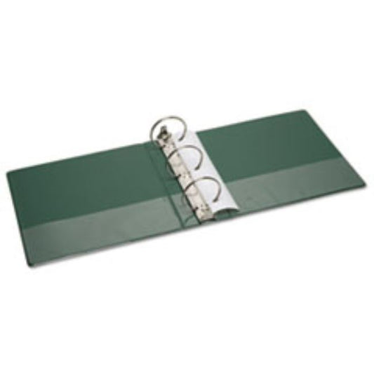 ROUND RING BINDER, 11 X 8 1/2, 3" CAPACITY, GREEN,  (5 per pack)